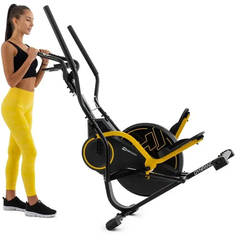 Орбитрек Hop-Sport HS-450B Dynamic магнитный черно-желтый - фото 11