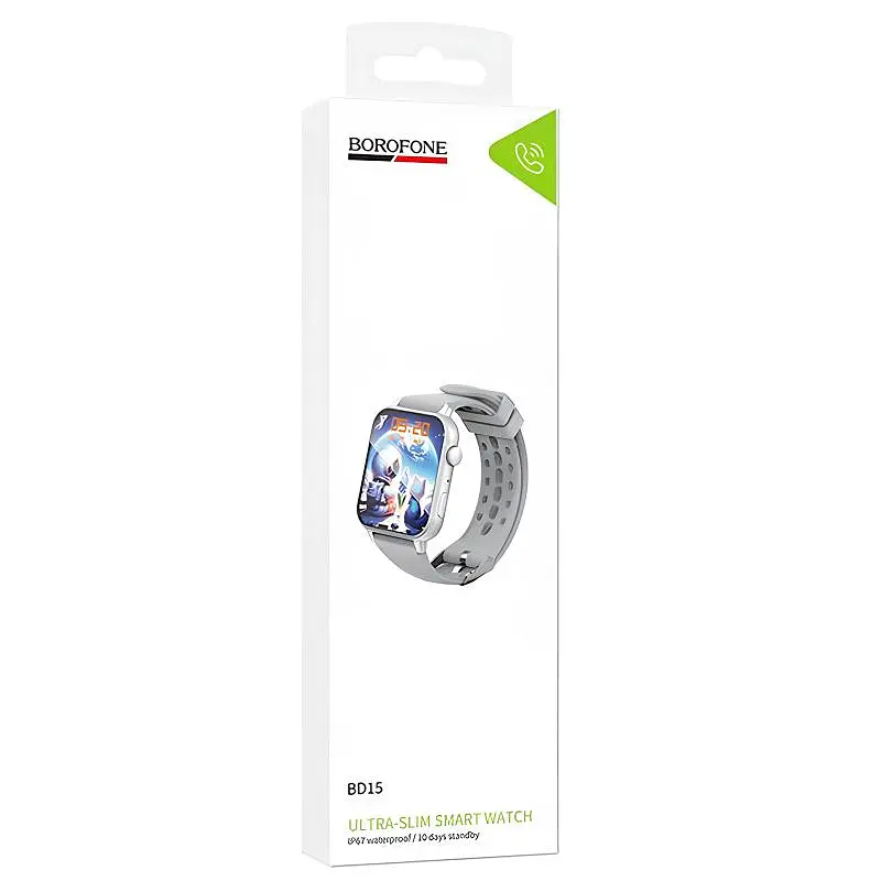 Смарт-годинник BD15 Smart sports watch (call version) Silver Borofone teh0030139 - фото 3