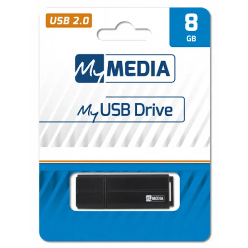 USB флеш накопичувач Verbatim 8GB MyMedia Black USB 2.0 (69260) - фото 4