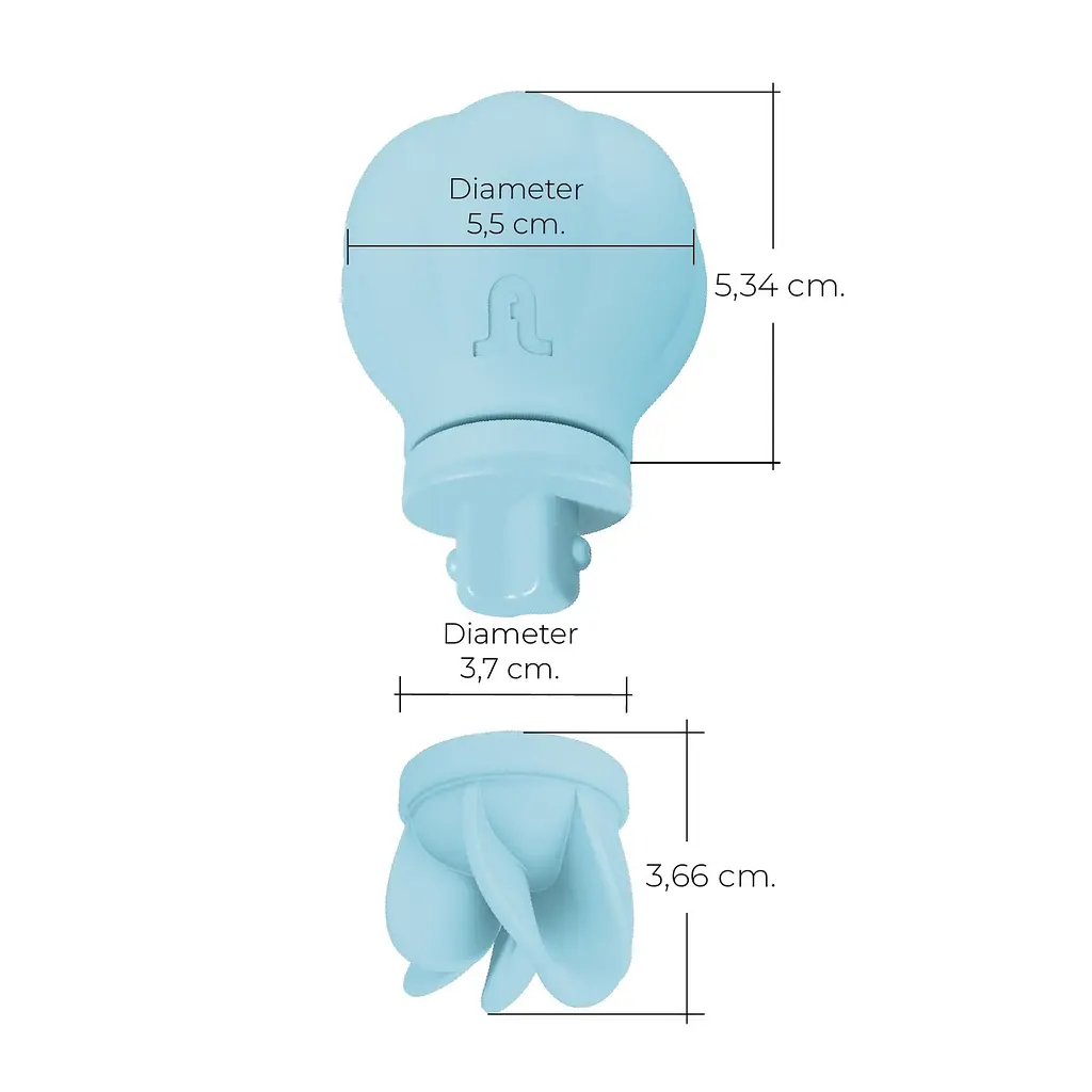 Вибратор для клитора Adrien Lastic Caress голубой - фото 8