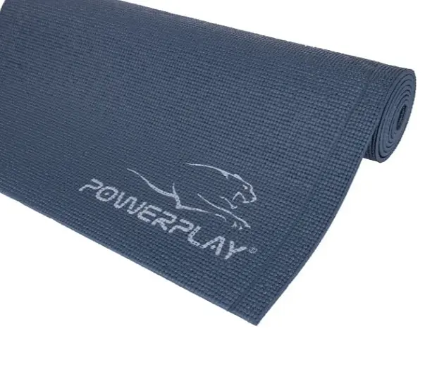 Килимок для йоги та фітнесу PowerPlay 4010 PVC Yoga Mat Темно-синій (173x61x0.6) (PP_4010_Navy_(173*0,6)) - фото 6