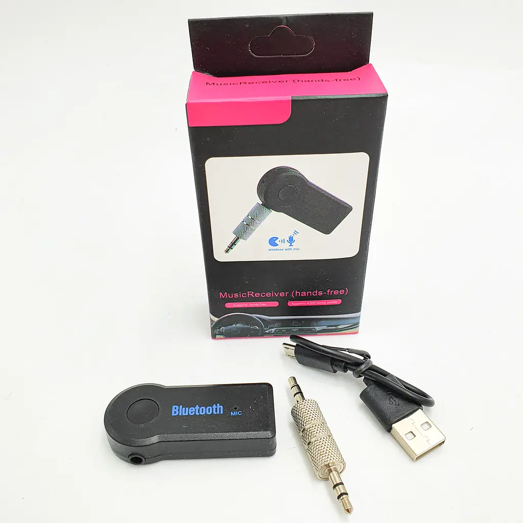 Бездротовий ресивер Bluetooth 3.0 AUX адаптер з роз'ємом jack 3.5 мм B функцією hands free UKC чорний - фото 6