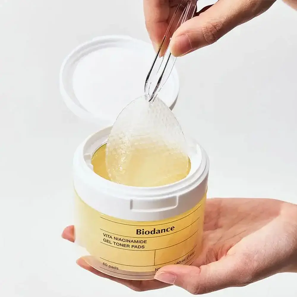 Гелеві тонер-пади для рівного тону Biodance Vita Niacinamide Gel Toner Pad 60 шт. - фото 6