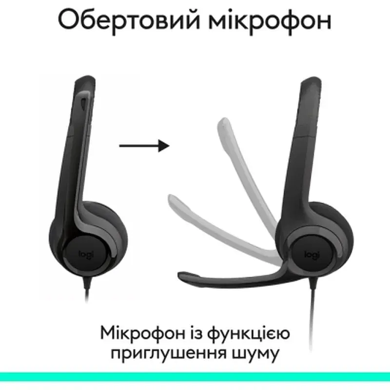 Навушники Logitech H390 USB-C Midnight Black (981-001576) - фото 2