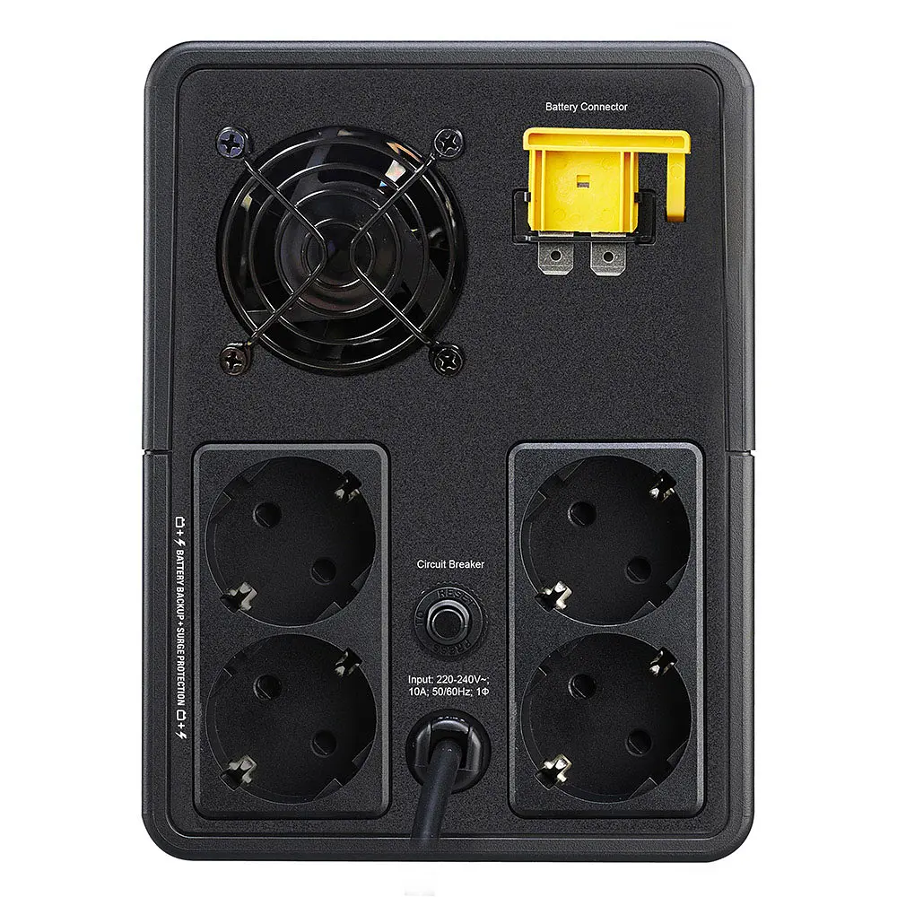 ДБЖ APC Back UPS 1600VA/900W, USB, 4xSchuko, (BX1600MI-GR) - фото 4
