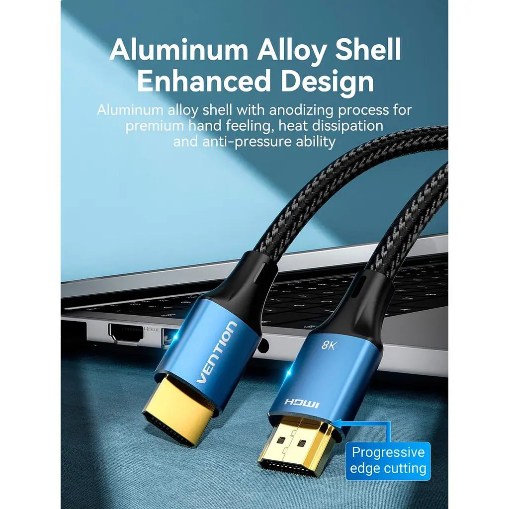 Кабель Vention HDMI-HDMI V 2.1 1.5 м (ALGLG) - фото 7