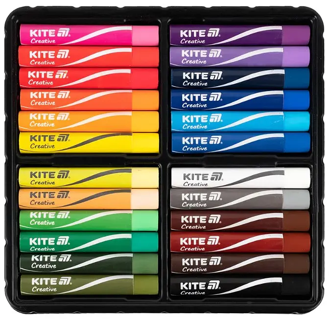 Пастель масляна Kite Creative 24 кольорів (K-200-24) - фото 2