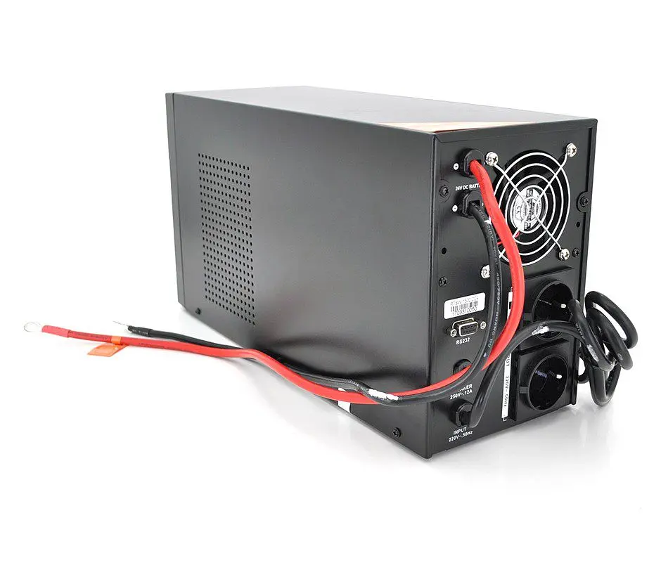 UPS с правильной синусоидой Ritar RTSW1500 LCD 1000Вт, под внешний АКБ 24В - фото 2