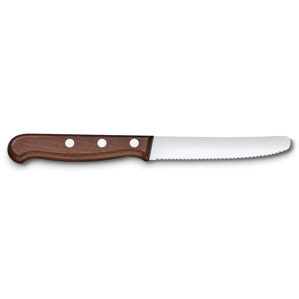 Кухонный нож Victorinox Wood Tomato and Table лезвие 11см мин. из деревьев. ручкой в ​​подар. - фото 3