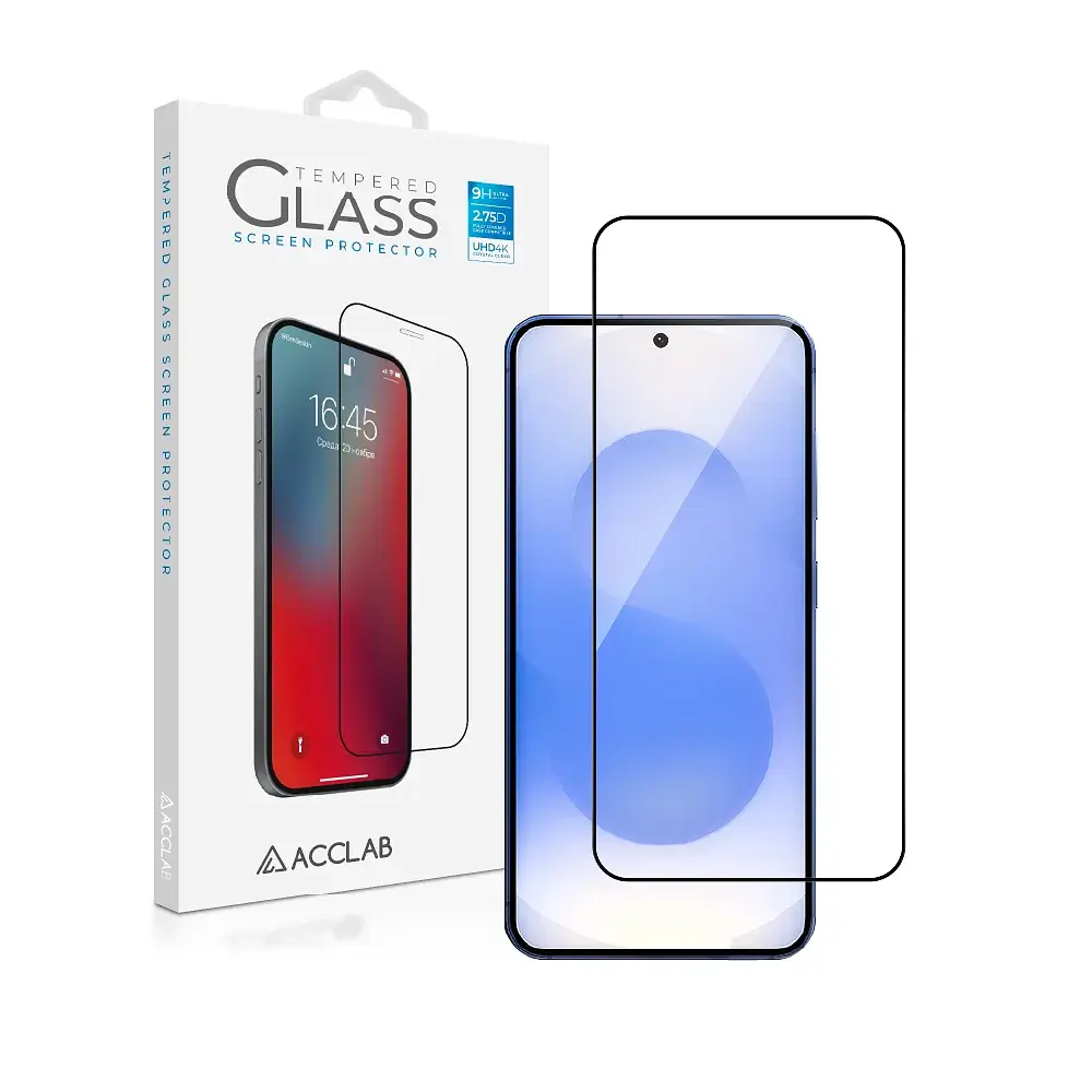 Захисне скло ACCLAB Full Glue для Samsung Galaxy S25+ SM-S936 Black (1283126609787) - фото 2