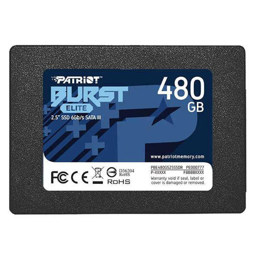 Накопичувач SSD Patriot Sata 2.5" 480GB Burst Elite 500 512 (PBE480GS25SSDR) Б/в