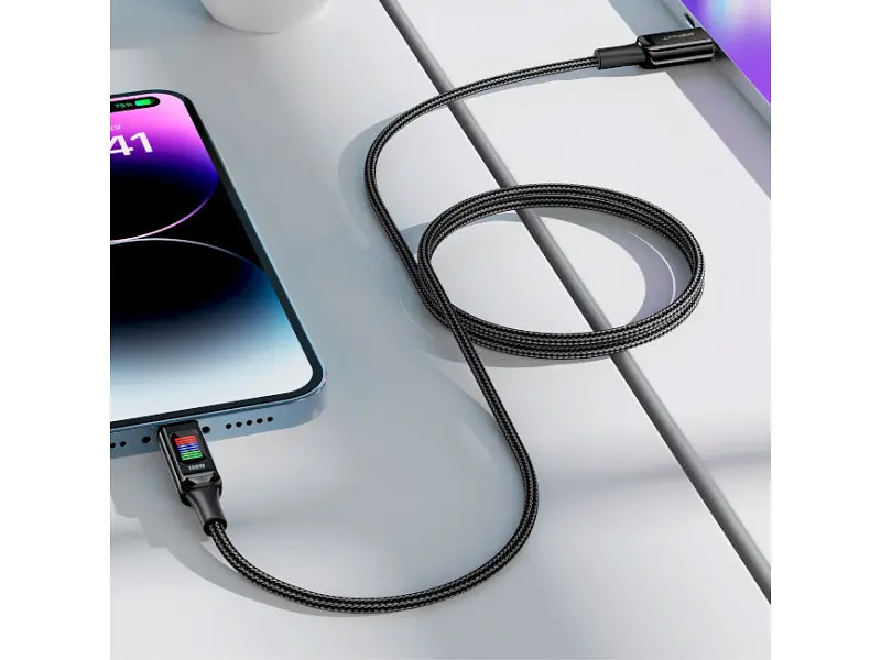 Кабель Acefast C7-03 USB-C to USB-C 100W 1.2м Black (6974316282778) - фото 4