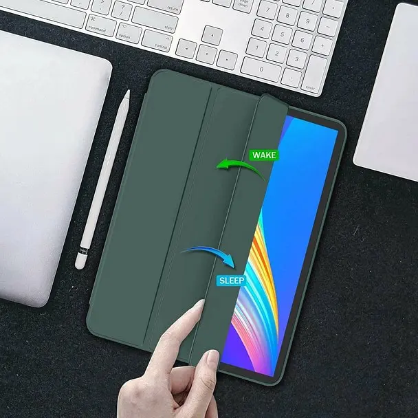 Чохол-книжка BeCover Tri Fold Soft TPU Silicone для Apple iPad Pro Pro 13" M4 2024 Dark Green (711752) - фото 4