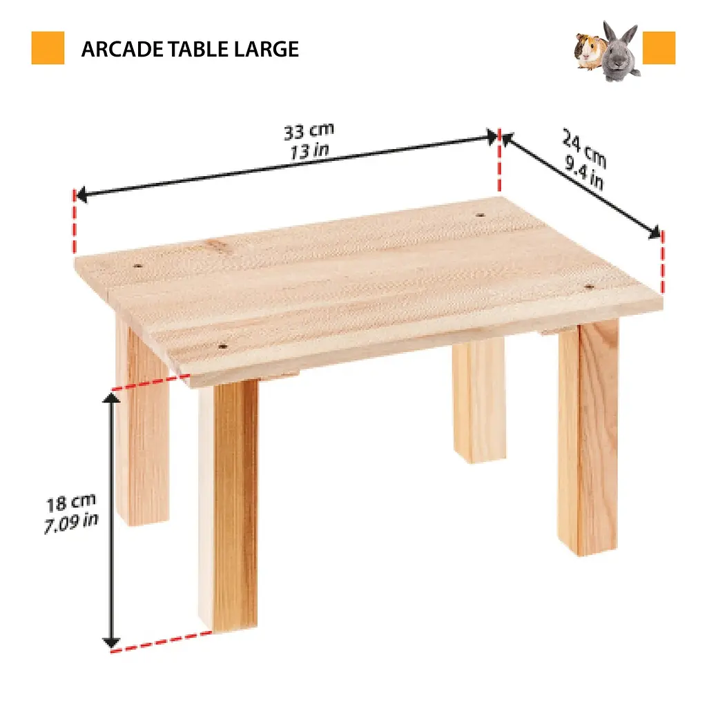 Іграшка для гризунів Ferplast Arcade Table Wooden Toy 33x24x18 см 84660190 - фото 2
