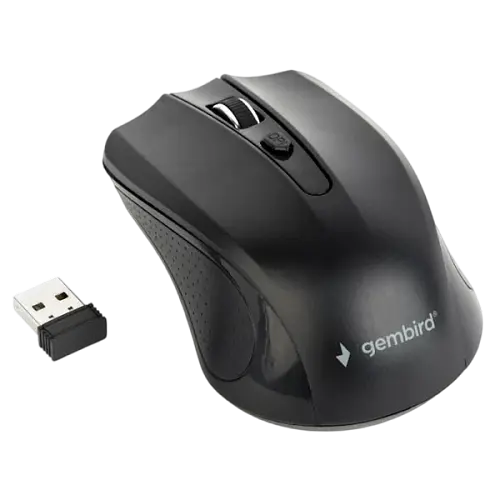 Миша бездротова Gembird MUSW-4B-04-BG Black/Grey - фото 2