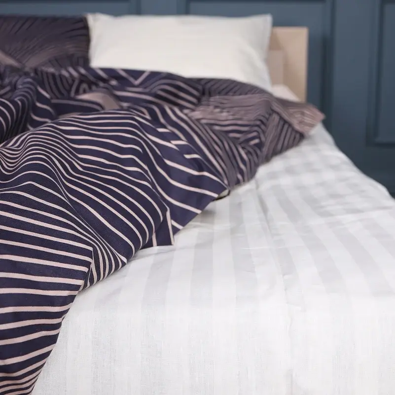 Комплект постільної білизни MirSon Бязь 17-0721 Cream and Grey Stripes 2 x 160 x 220 см сіро-кремовий (2200010686746) - фото 3
