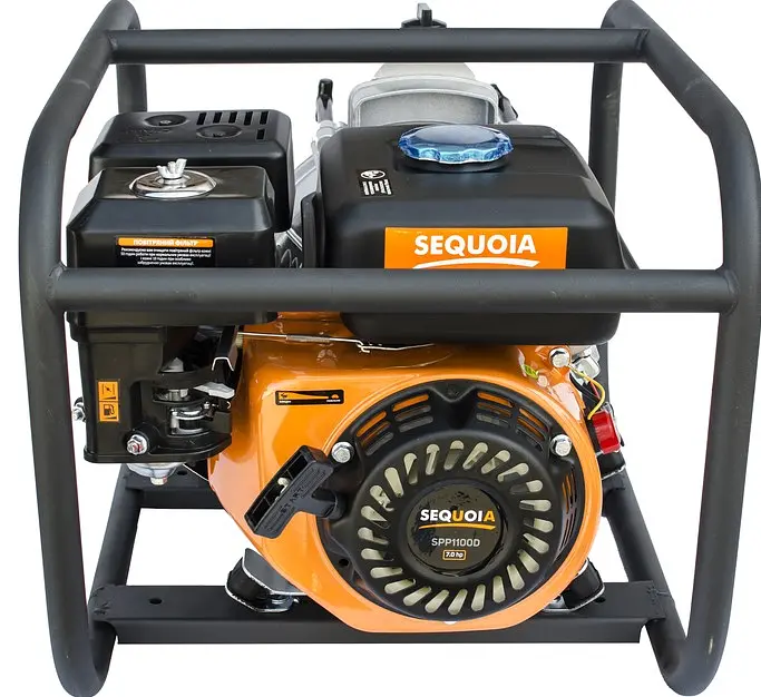 Мотопомпа бензинова Sequoia для чистої та брудної води SPP1100D - фото 3