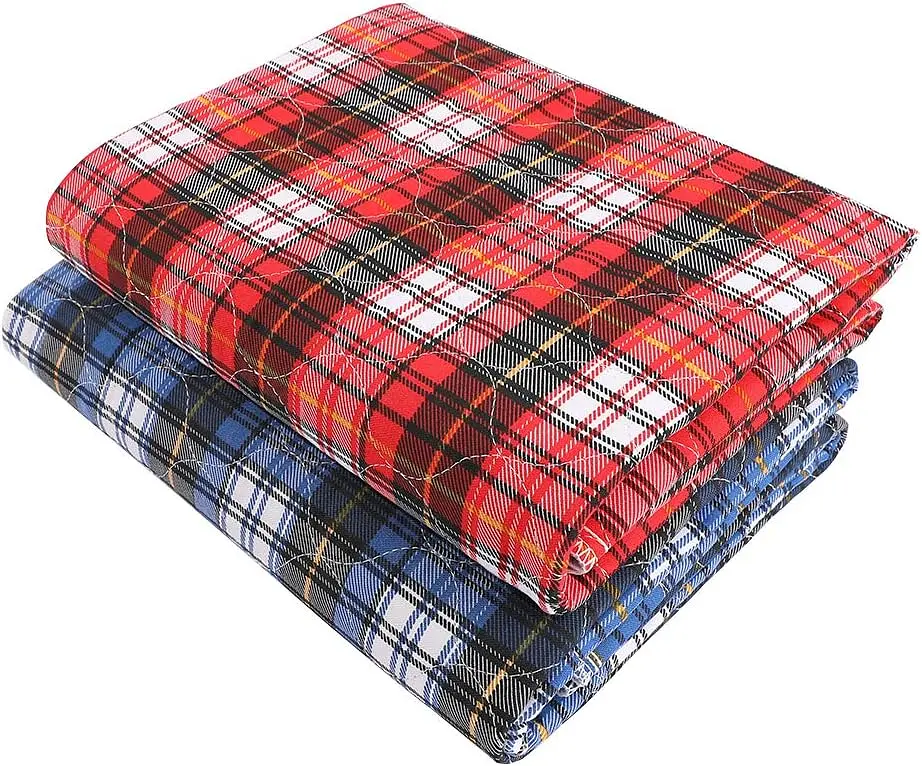 Багаторазова пелюшка для собак Derby Washable Reusable Pet Pee Pad Red Plaid 60х120 см - фото 3