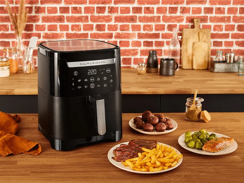 Tefal Мультипіч EasyFry&Grill XXL, 1830Вт, чаша-6.5л, сенсорне керув., 8 програм, пластик, чорний - фото 9