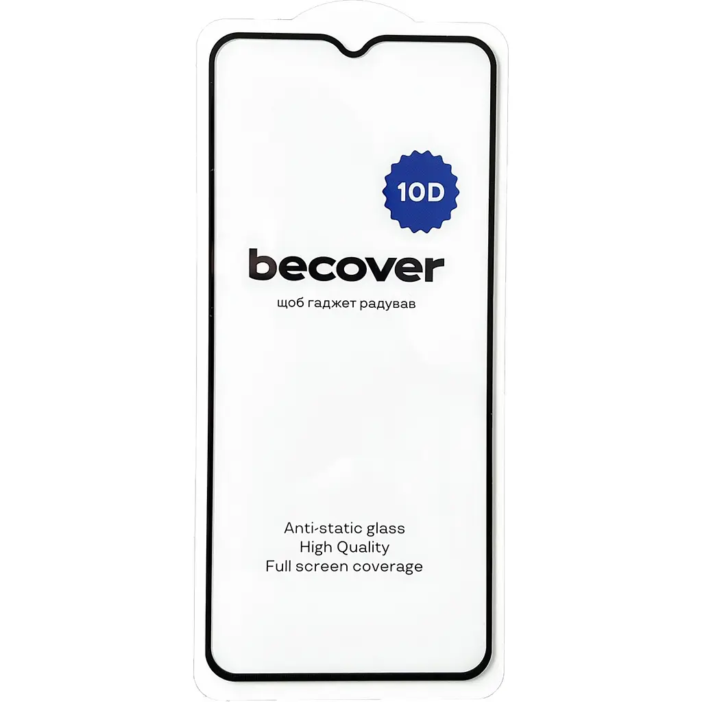 Захисне скло BeCover для Motorola Moto E13 10D Black (711520) - фото 3