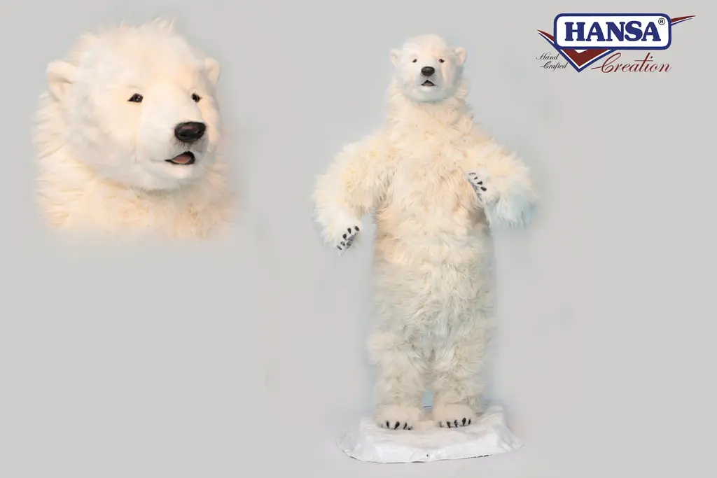 М'яка іграшка Hansa Полярний ведмідь Hansa, що стоїть, 140 см