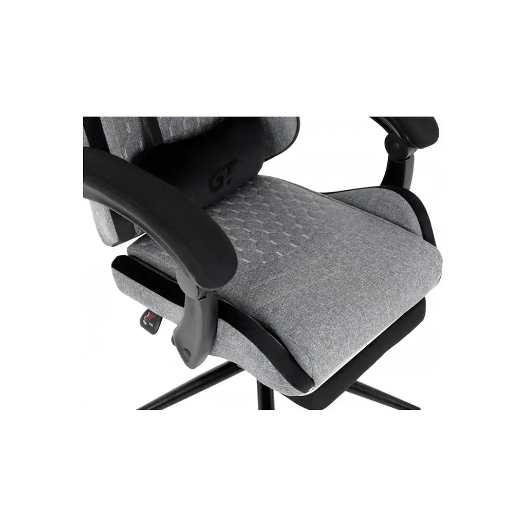 Крісло ігрове GT Racer X-2324 Gray/Black (X-2324 Fabric Gray/Black Suede) - фото 7