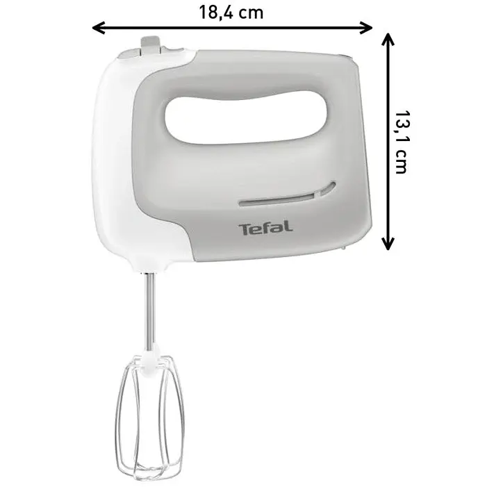 Ручной миксер Tefal Prep`Mix HT450B38, 450 Вт 5 настроек скорости, Turbo, белый | серый - фото 6