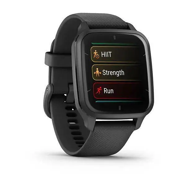 Смарт-годинник Garmin Venu Sq 2 - Music Edition Slate Aluminum Bezel with Black Case and Silicone Band (010-02700-00/10) - фото 3