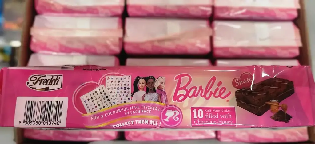Бісквіт шоколадний Freddi Barbie Cake Cocoa Honey Filling 250 г - фото 3