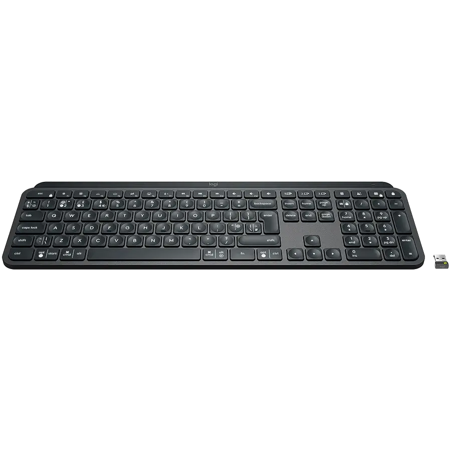 Клавіатура Logitech MX Keys Advanced for Business Wireless Illuminated UA Graphite (920-010251) - фото 2