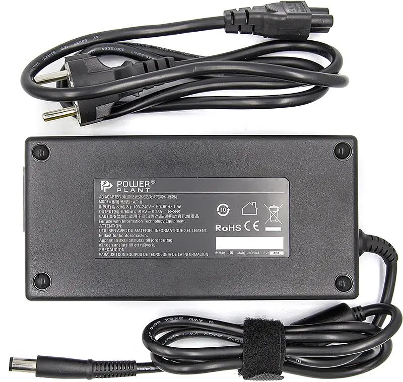 Блок живлення для ноутбуків PowerPlant DELL 220V, 19.5V 180W 9.23A (7.4*5.0) - фото 2