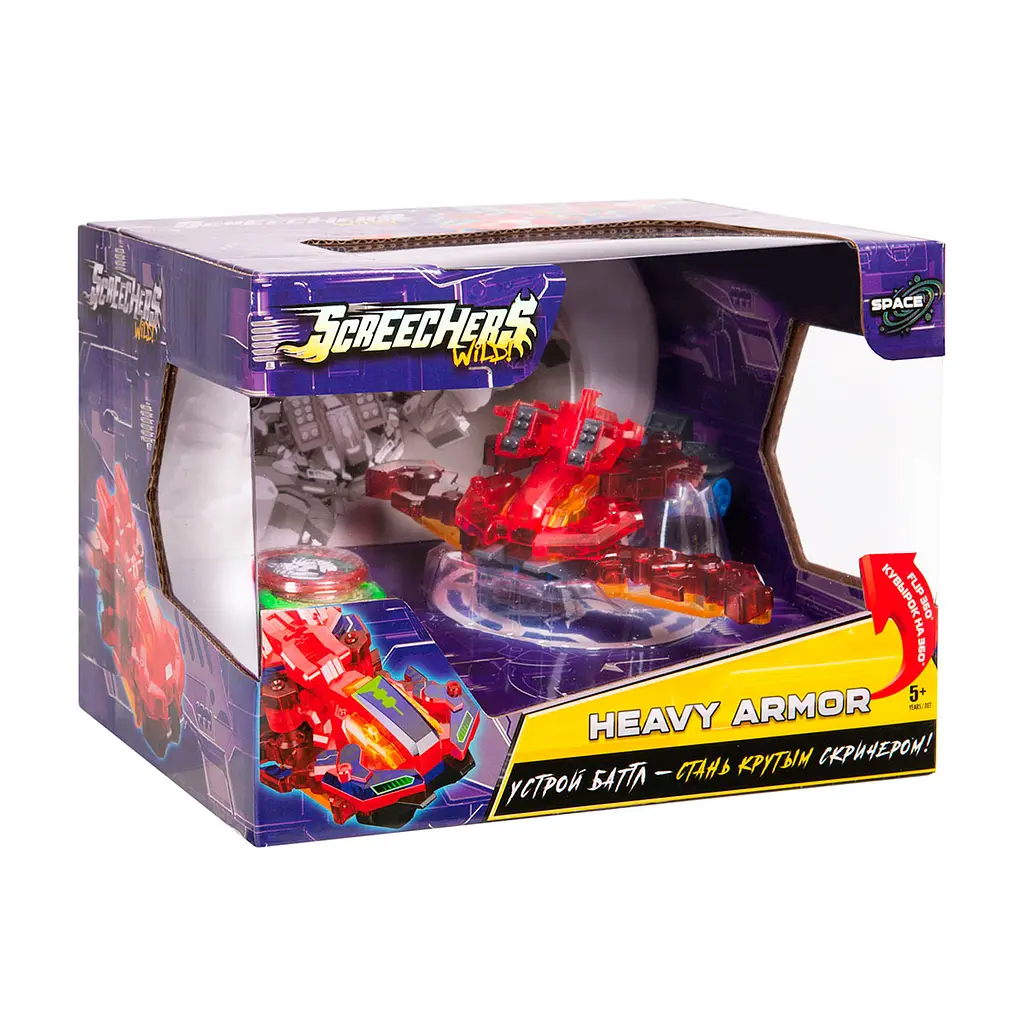 Машинка-трансформер Screechers Wild S3 L3 Хеві Армор (EU682302) - фото 7