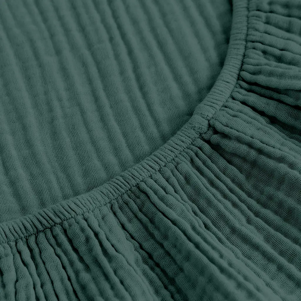 Простирадло на резинці муслін Cosas Asparagus 200х200х20 см (41Muslin_Asparagus_200x200x20) - фото 4
