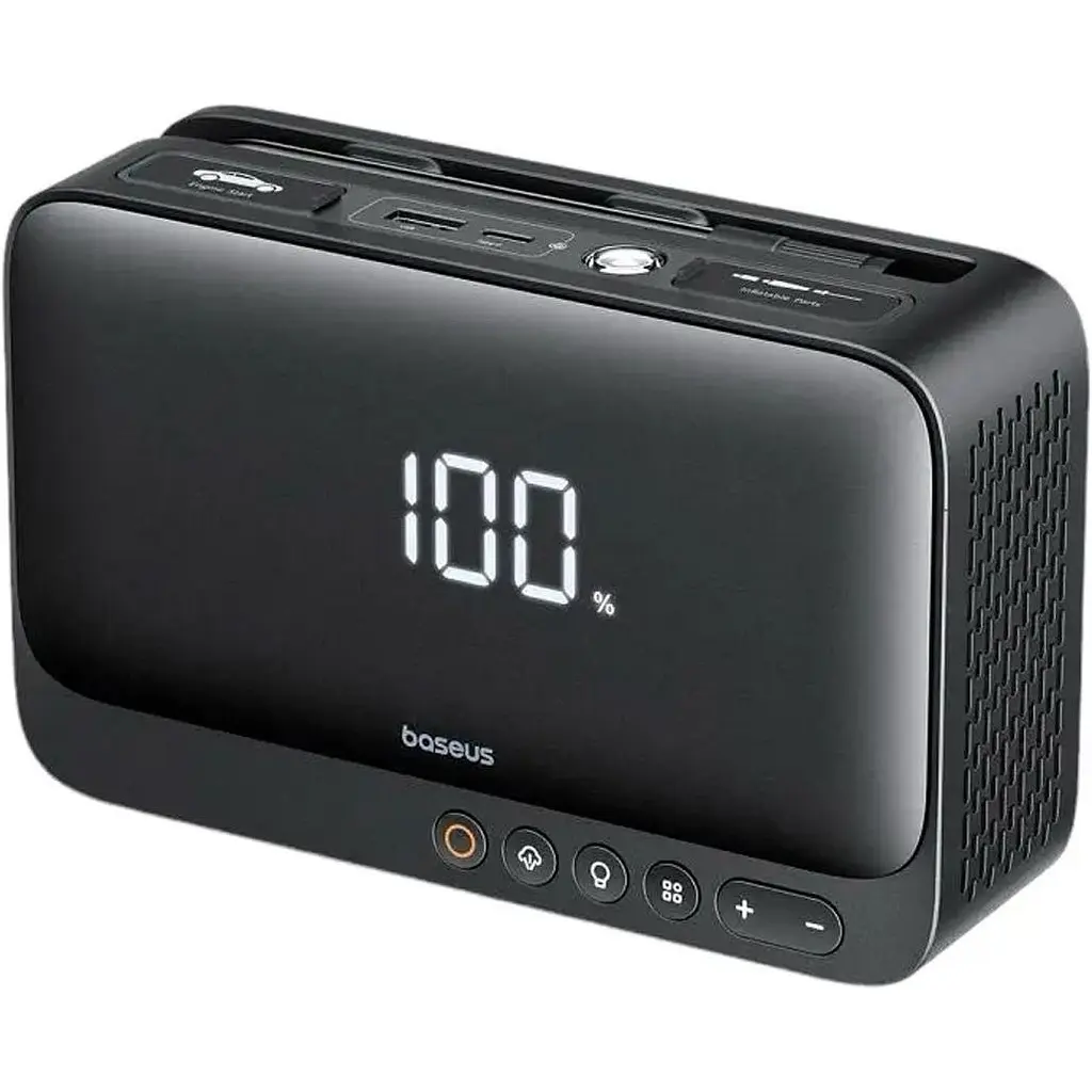 Пускозарядное устройство с компрессором Baseus Super Energy Series 4 в 1, 600A [C00245902111-00] - фото 5