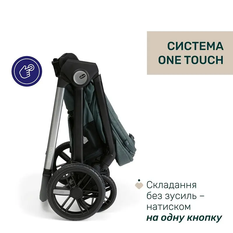 Коляска 2 в 1 Chicco Bellagio 2 зелена (87183.33.01) - фото 10