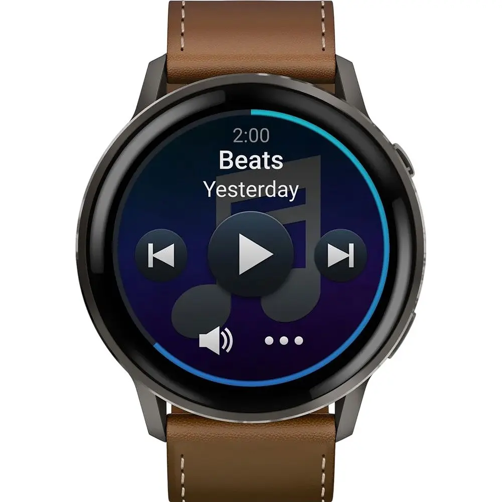 Смарт-годинник Garmin Venu 4 45mm Slate with Brown Leather Band (010-03014-03) [153838] - фото 3