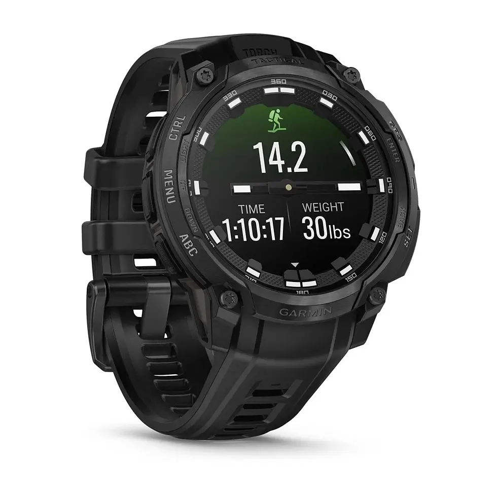Смарт-годинник Garmin Instinct Crossover Amoled Tactical Black with Black Silicone (010-03398-42) - фото 10