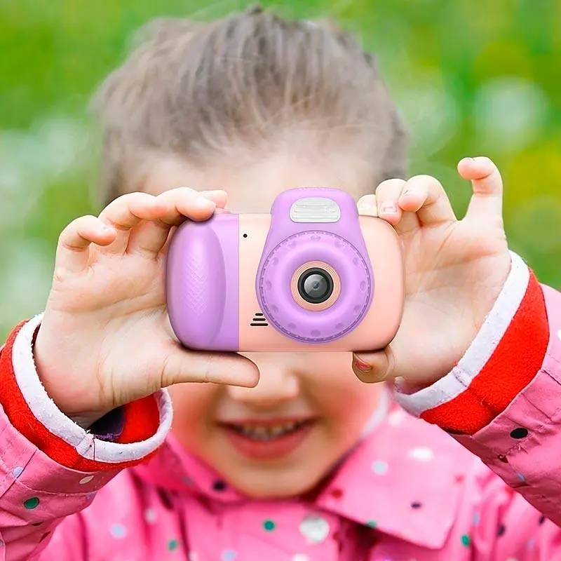 Дитяча Цифрова фото-Відео камера HOCO Dual lens children camera DV201, 2.4" ips screen, 1080p video| - фото 2