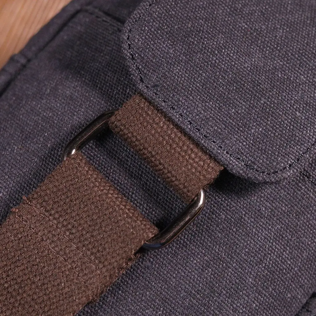 Чоловіча невелика сумка через плече із щільного текстилю 21229 Vintage чорна - фото 9