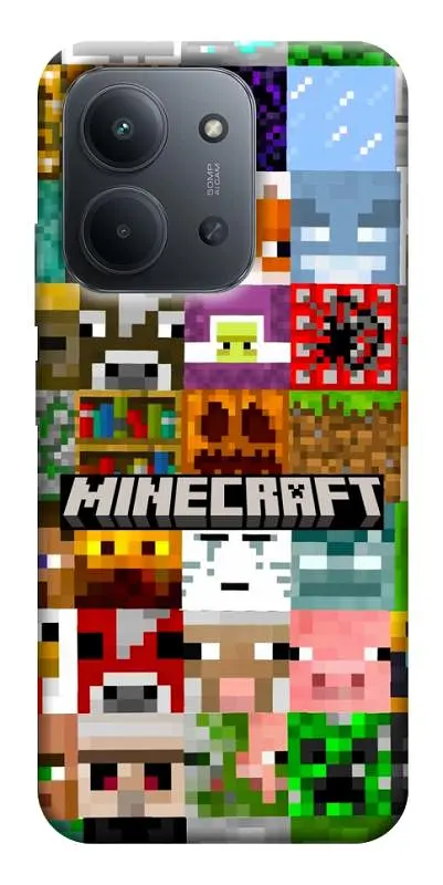 Чохол Demsky Minecraft collage для Xiaomi Redmi 15C (EU)