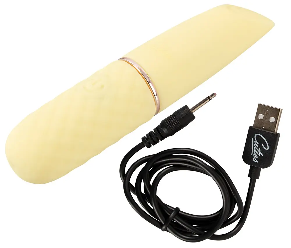 Вибратор Cuties Mini 10.5 см желтый - фото 7