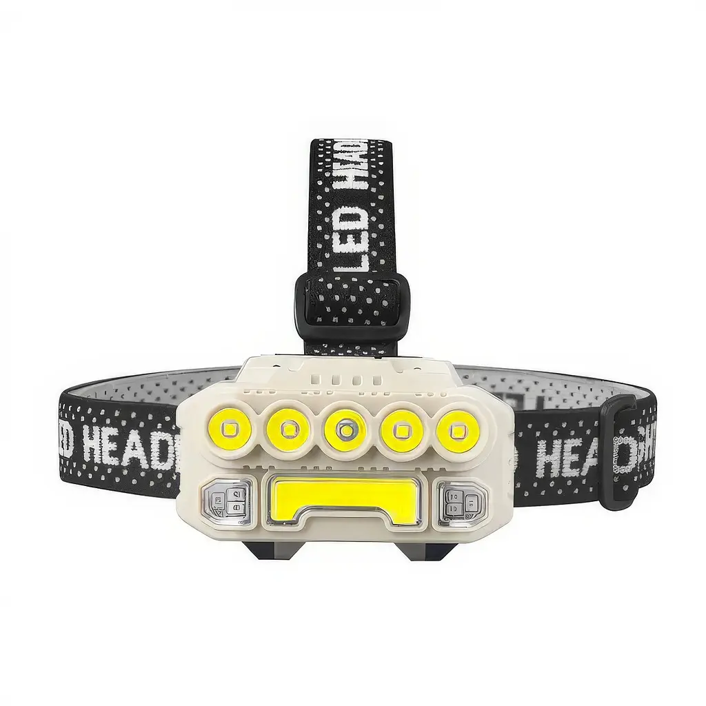 Фонарик налобный с сенсором светодиодный фонарь на лоб с мигалкой Bright Headlights HX-817S - фото 8