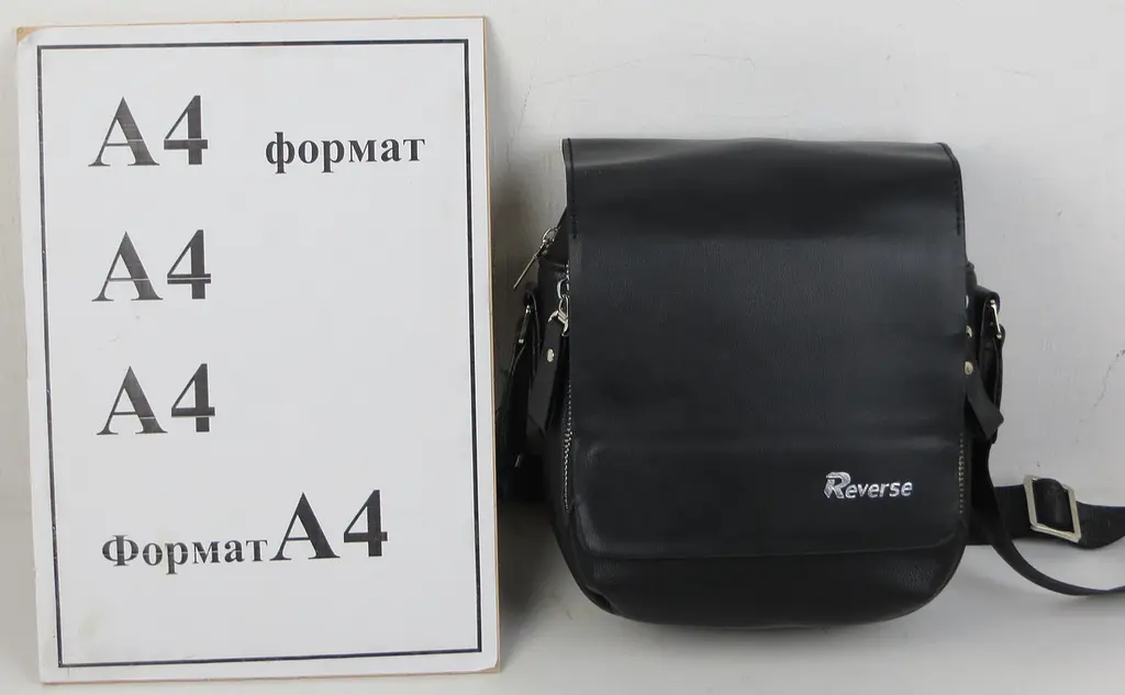Чоловіча сумка планшетка із еко шкіри PU Reverse Чорна - фото 9