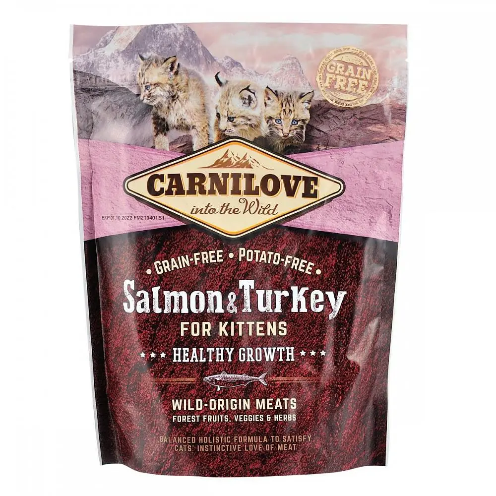 Сухий корм Carnilove Cat Salmon & Turkey Карнілав для кошенят, лосось та індичка, 400 г (170190/512232)