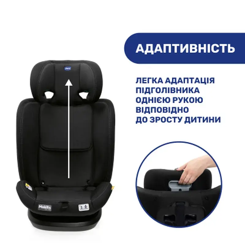 Автокрісло Chicco Mokita i-Size, гр. 1/2/3, чорне (8058664167401) (87033.95) - фото 7