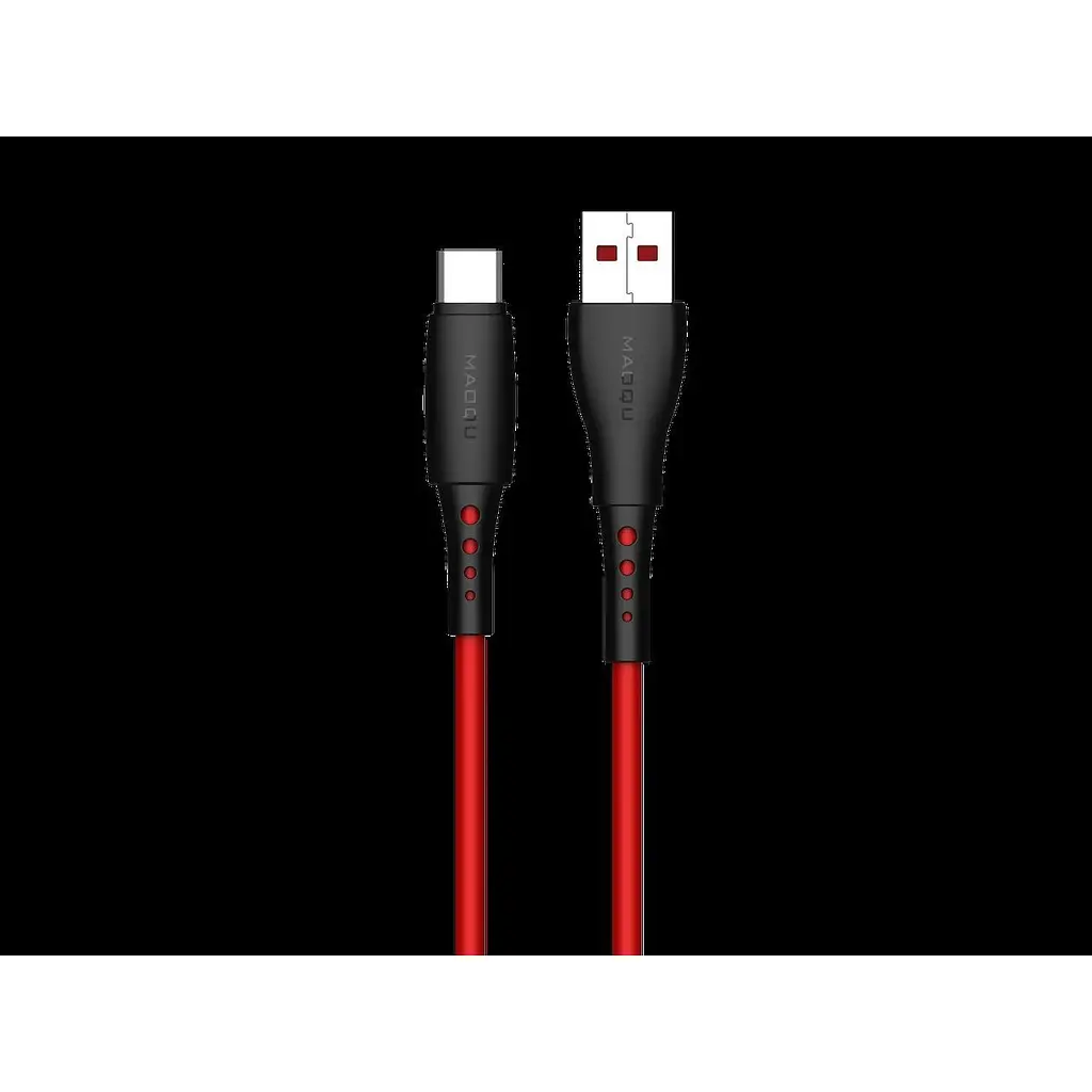 Автомобільний зарядний пристрій DK + кабель Warp Charge 2USB 40W (QK739) red - фото 6