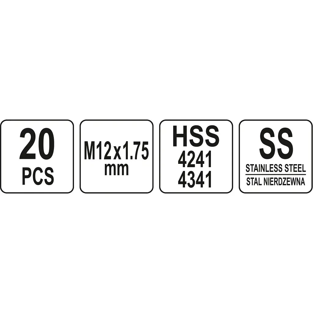Набір інструментів Yato для ремонту різьби M12x1,75 (YT-17635) - фото 4