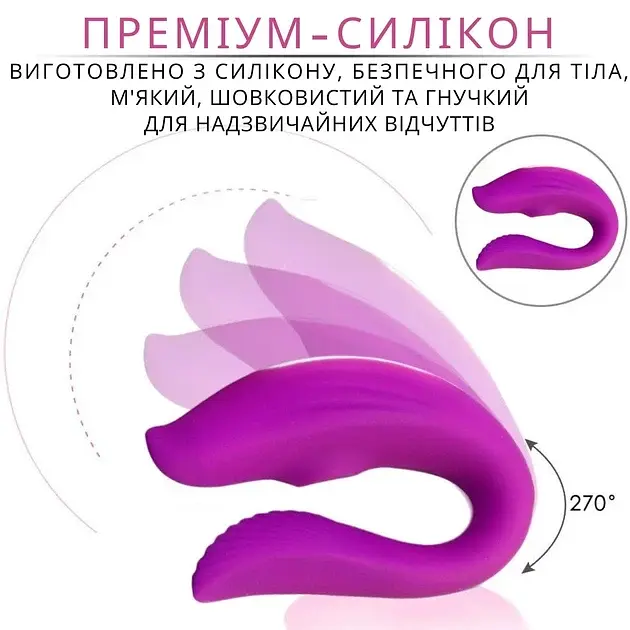 Вакуумний вібратор для пар I'MCUM Violet Vacuum Teaser Фіолетовий (IM-KCD215) - фото 4