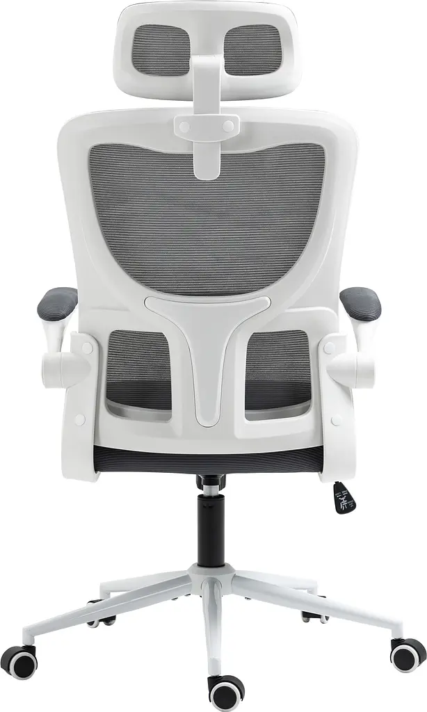 Офісне крісло GT Racer X-5728, біло-сіре (X-5728 White/Gray) - фото 7