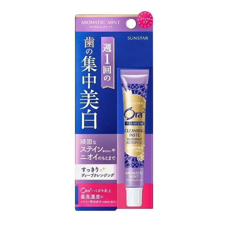 Зубна паста SUNSTAR Ora2 Premium Aroma Mint концентрована відбілююча (ароматна м'ята), 17 г
